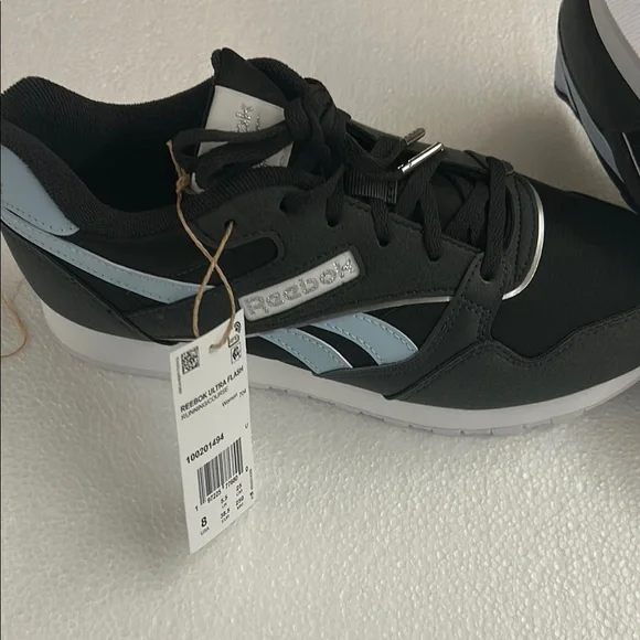 Reebok Black and Light Blue Sneakers - Picture 3 of 10